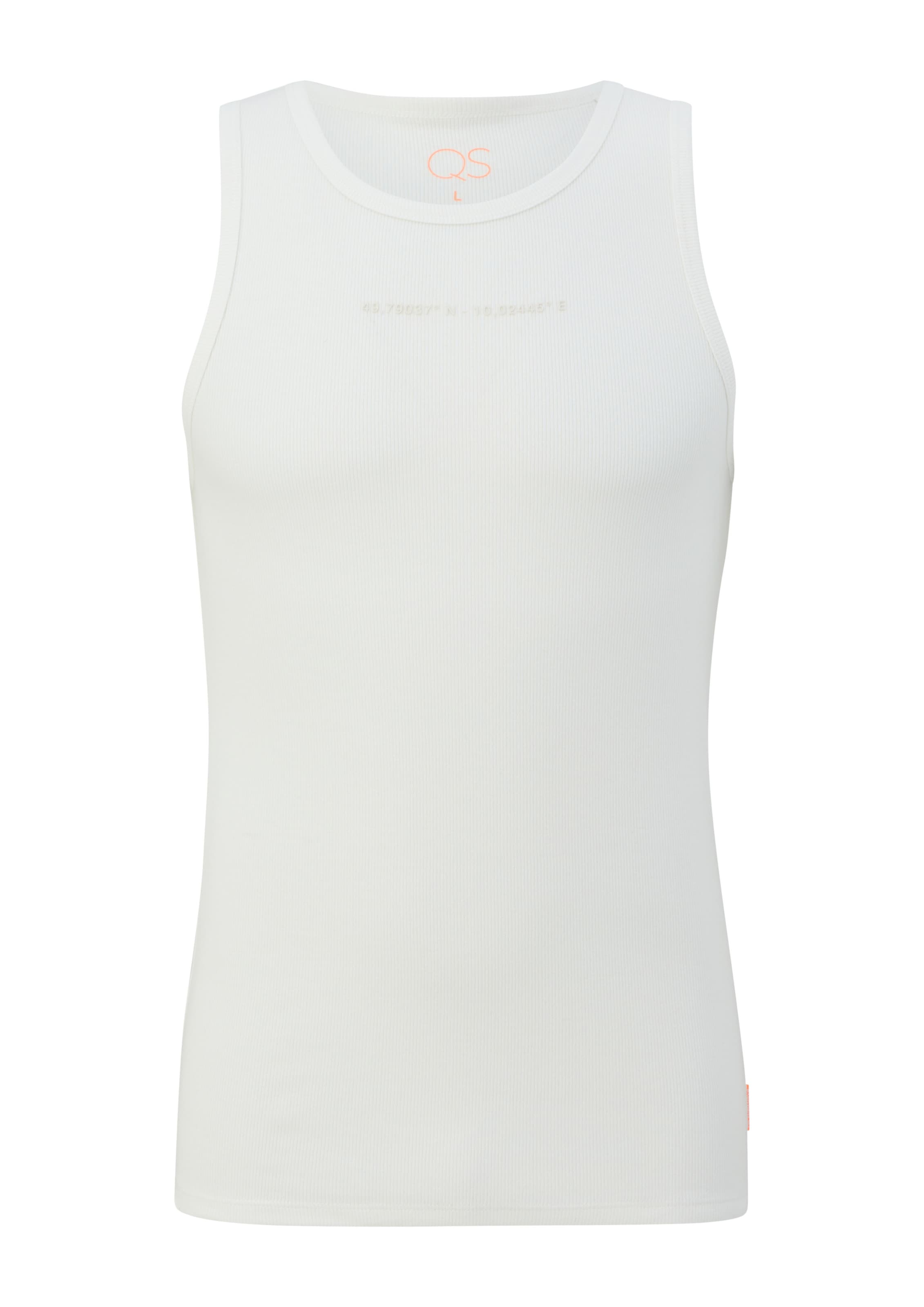 QS T-Shirt en blanc, Vue avec produit