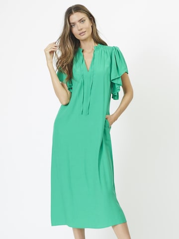 Robe 'Sunrise' co'couture en vert : devant