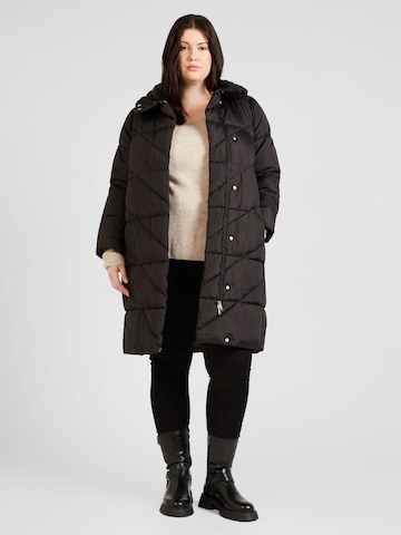 Vero Moda Curve Wintermantel 'LIGASOFIE' in Zwart