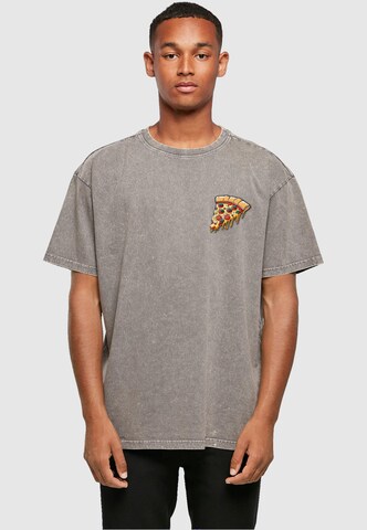 T-Shirt 'Pizza Comic' Merchcode en gris : devant