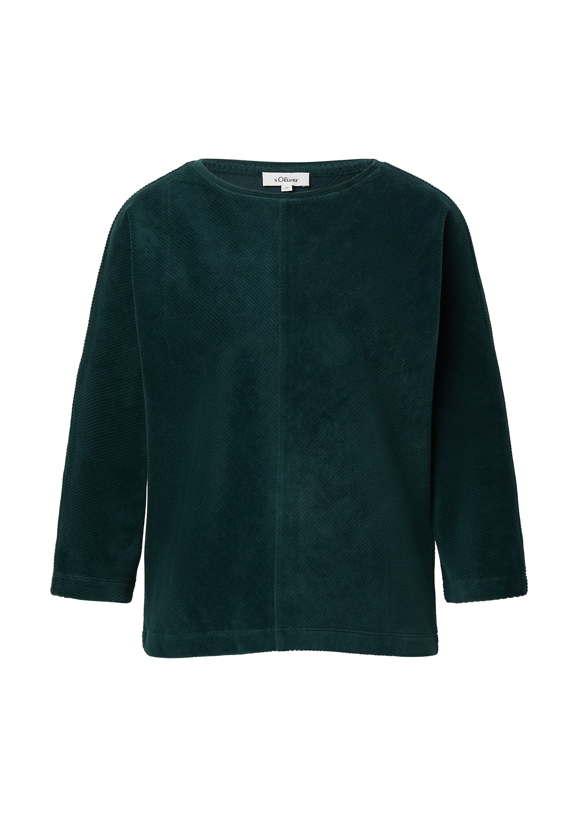 s.Oliver Sweatshirt in Groen: voorkant