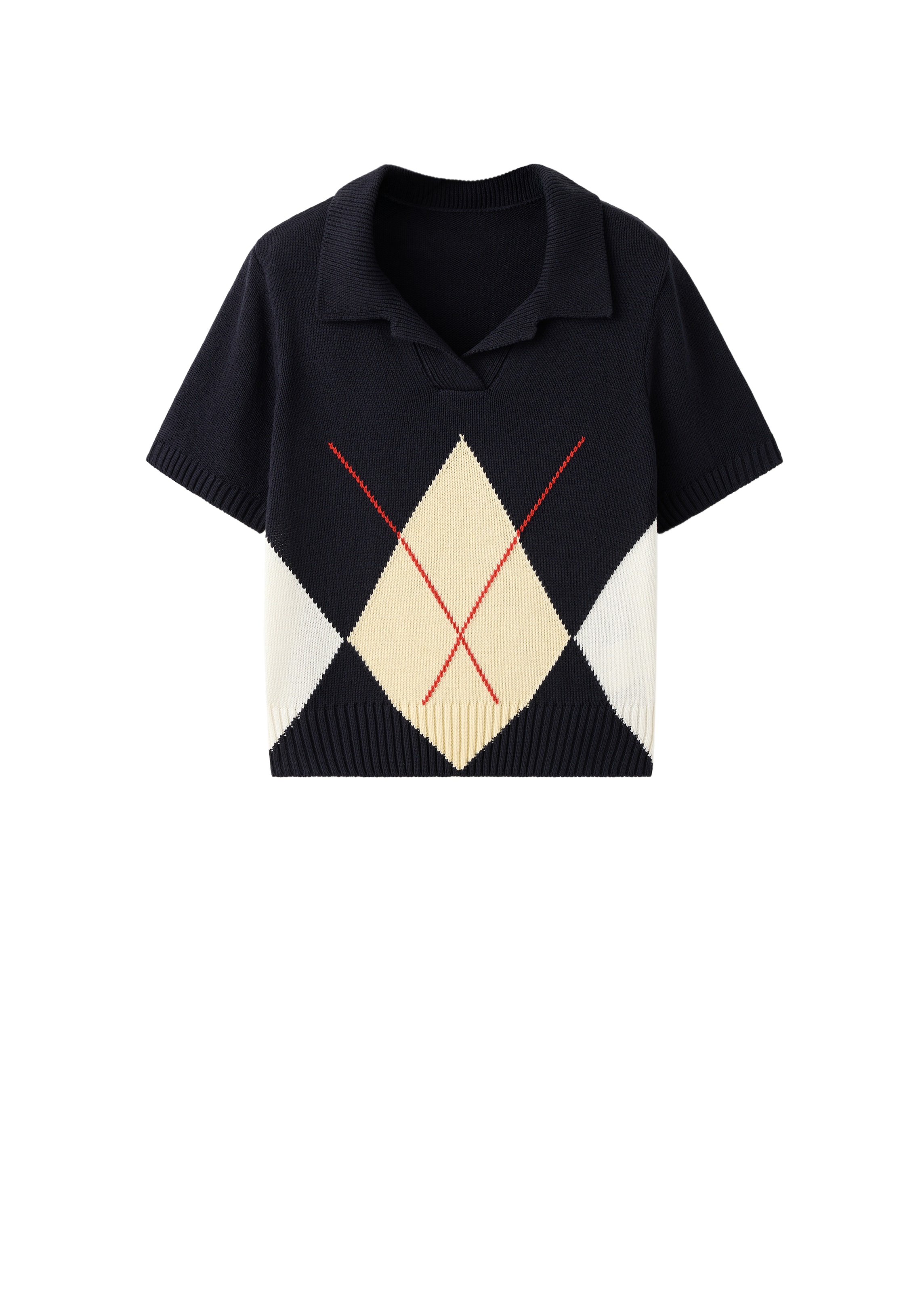 MANGO Jersey 'PUZZLE' en XS en azul, Vista del producto