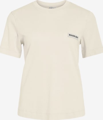 T-shirt ROUGE EDIT en blanc : devant