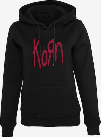 Merchcode Sweatshirt 'Korn' in Schwarz: predná strana