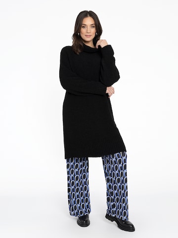 YOEK Wide leg Broek in Blauw