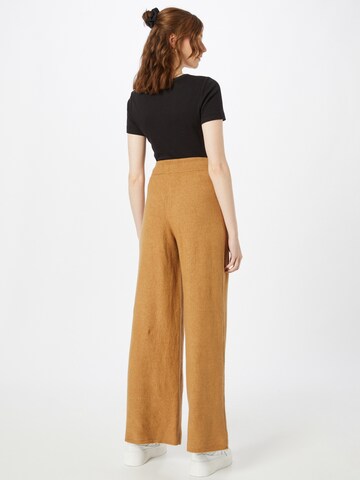 Wide leg Pantaloni di TOMMY HILFIGER in beige