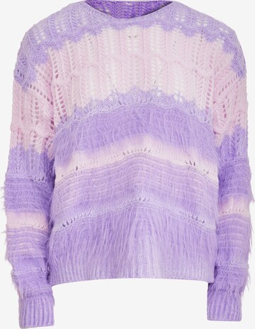 Pull-over Poomi en violet : devant