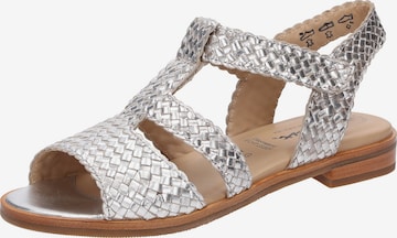 Sandales 'Cosinda-702' SIOUX en argent : devant