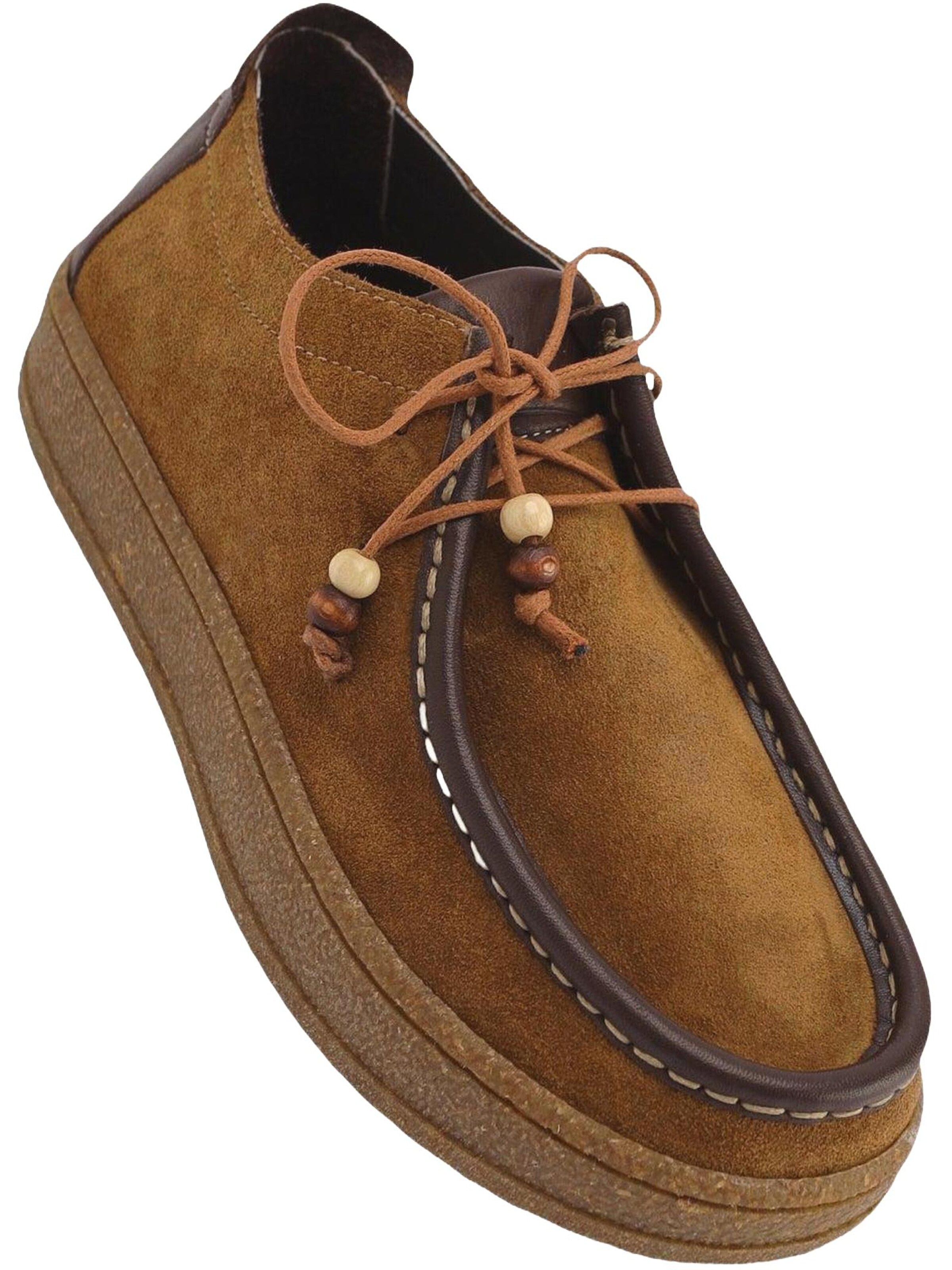 Limoya Schnürschuh 'Freizeitschuhe'‌‌ in 36 in dunkelbeige, Produktansicht