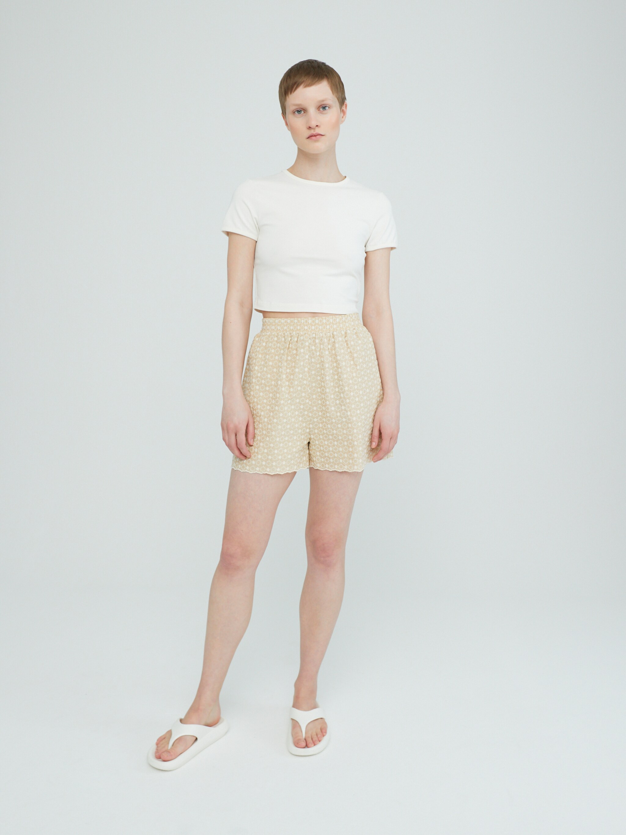 EDITED Producten Broek 'Gesha' Beige