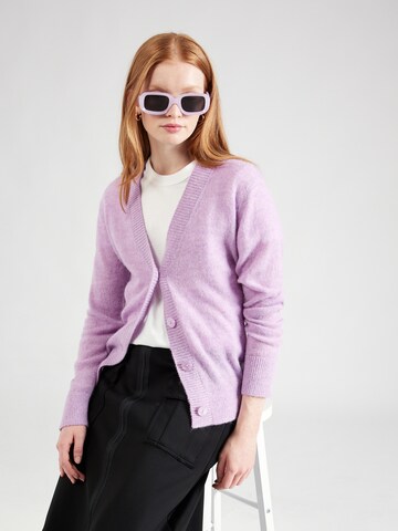 COMMA Knit cardigan in Purple: front