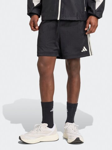 ADIDAS SPORTSWEAR Regular Sportbyxa i svart: framsida