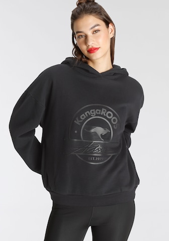 KangaROOS Sweatshirt in Black: front