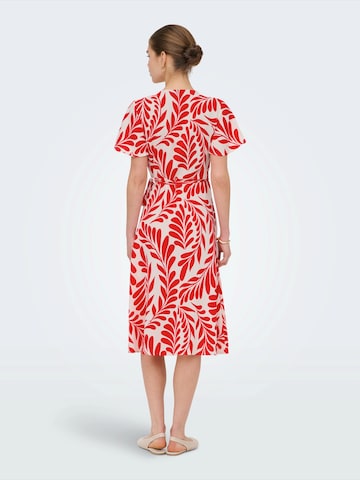ONLY Klänning 'ONLCALI' i röd