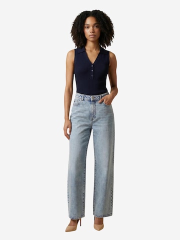 Top in maglia 'Nanna' di Jaqueline de Yong in blu
