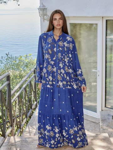 Robe-chemise 'Maxi' Hiccup en bleu : devant