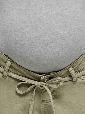 Only Maternity Wide leg Jeans 'OLMGianna' in Groen