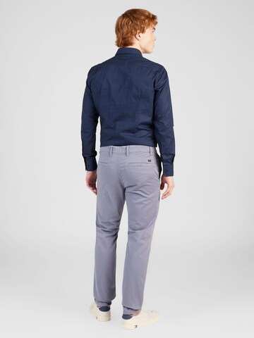 BOSS - Tapered Pantalón chino en azul