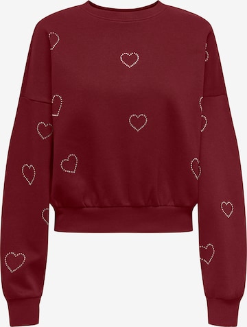 ONLY Sweatshirt in Rot: Vorderseite