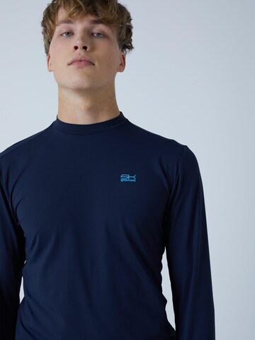 SPORTKIND Performance shirt 'Langarmshirt High-Neck' in Blue