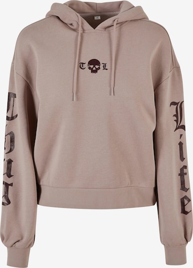 Thug Life Sweater majica 'Caution' u ciklama / rosé, Pregled proizvoda