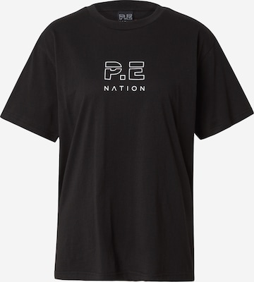 P.E Nation Λειτουργικό μπλουζάκι 'Heads Up' σε μαύρο: μπροστά