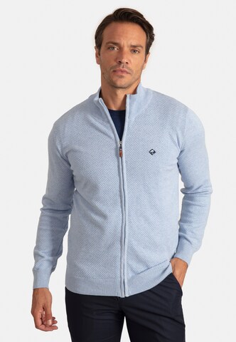 Sir Raymond Tailor Strickjacke 'Sydney' in Blau: Vorderseite