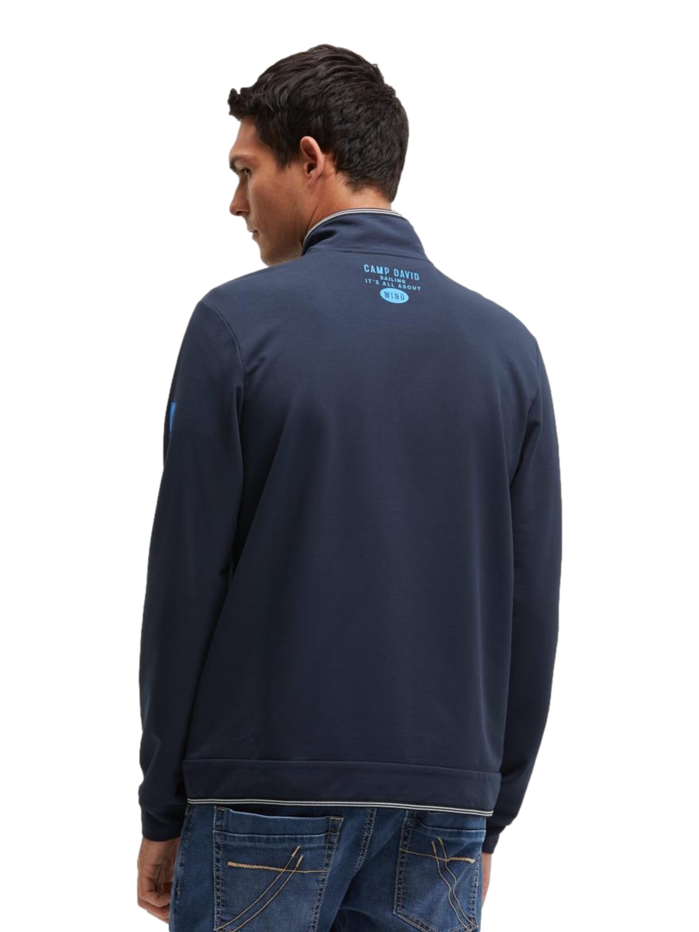 CAMP DAVID Кофта на молнии в Синий