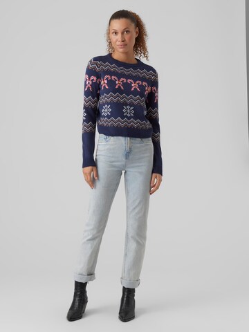 VERO MODA Trui 'CANDY CANE' in Blauw