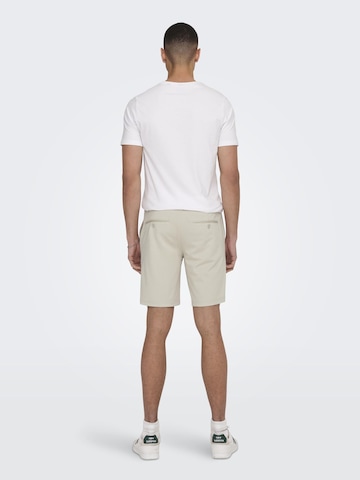 Only & Sons - regular Pantalón chino 'Mark' en gris