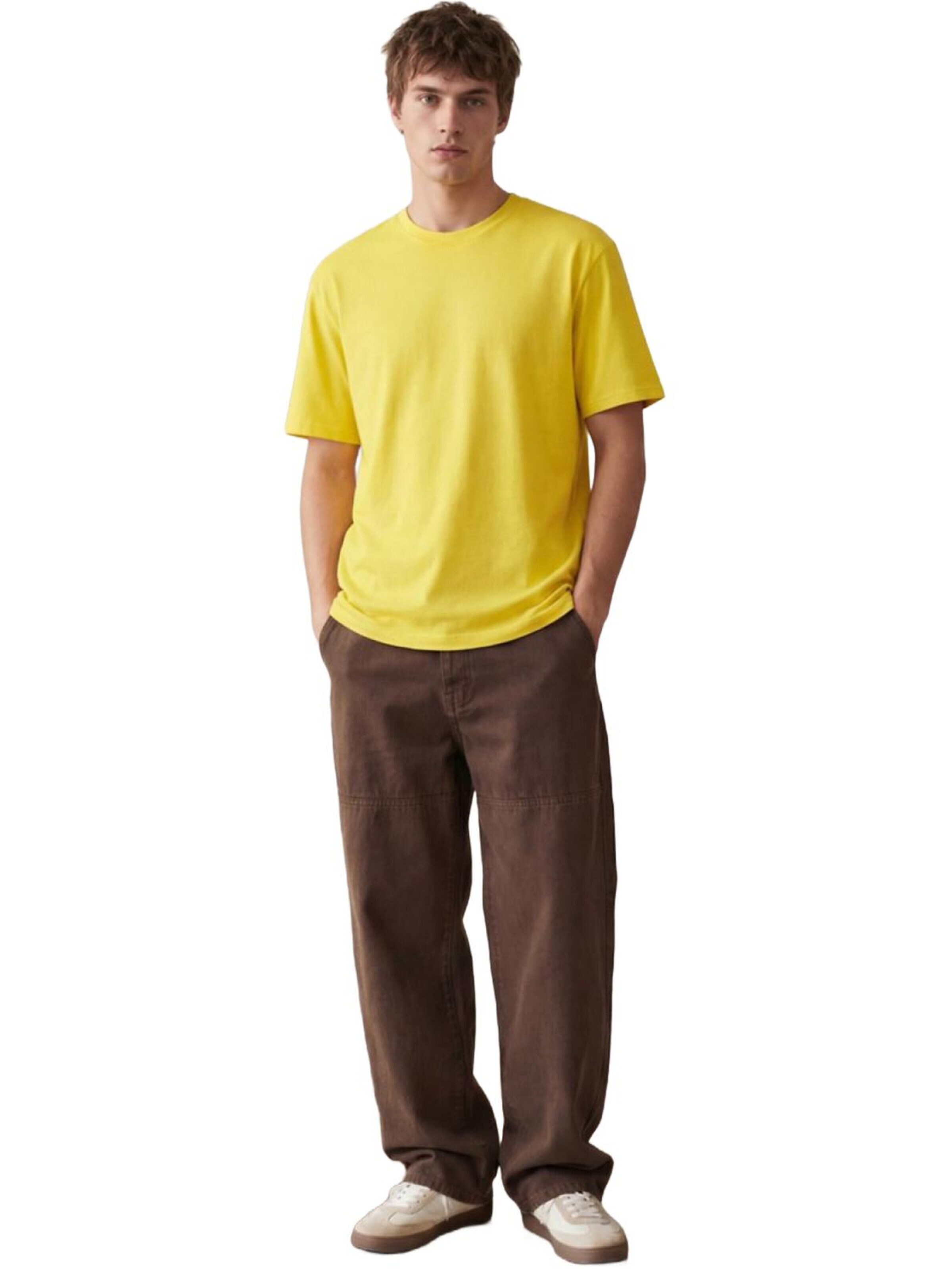 T-Shirt 'Minimal Print T-Shirt' LTB Jeans en jaune : devant