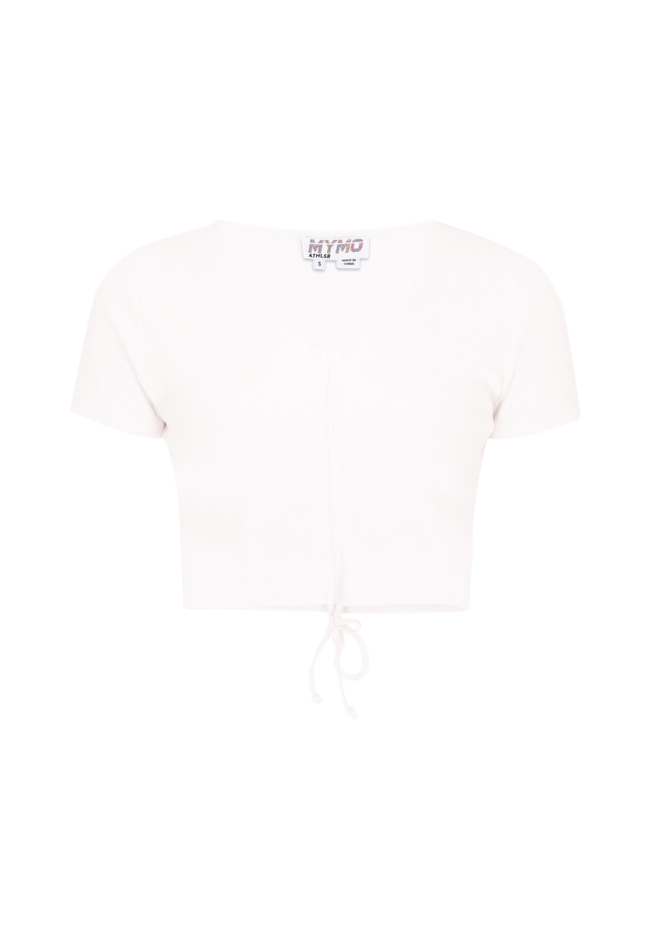 T-shirt myMo ATHLSR en blanc : devant