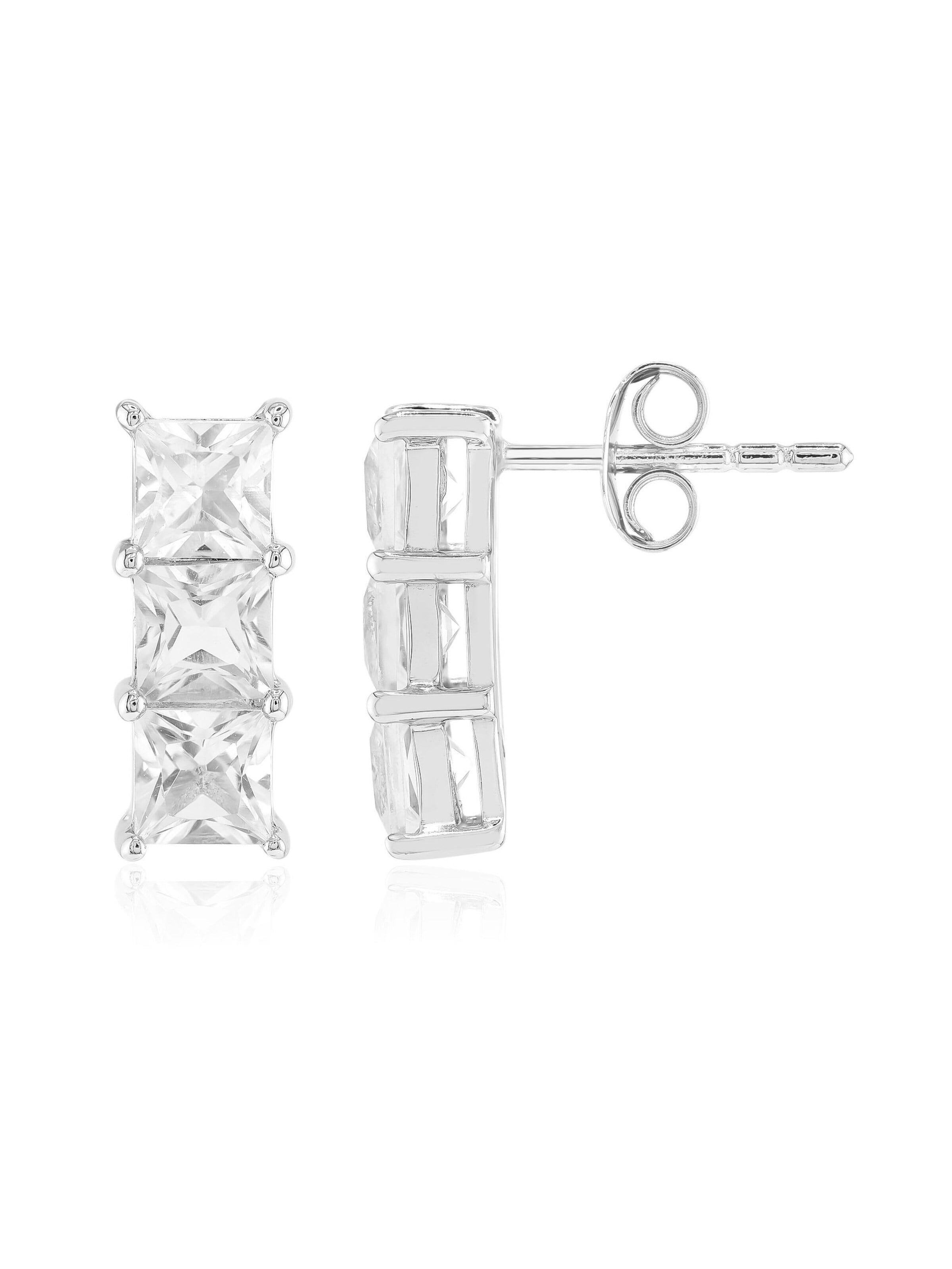 Cavill Earrings in Silver: front