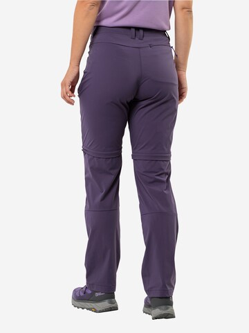 JACK WOLFSKIN Regular Outdoorhose 'GLASTAL' in Lila