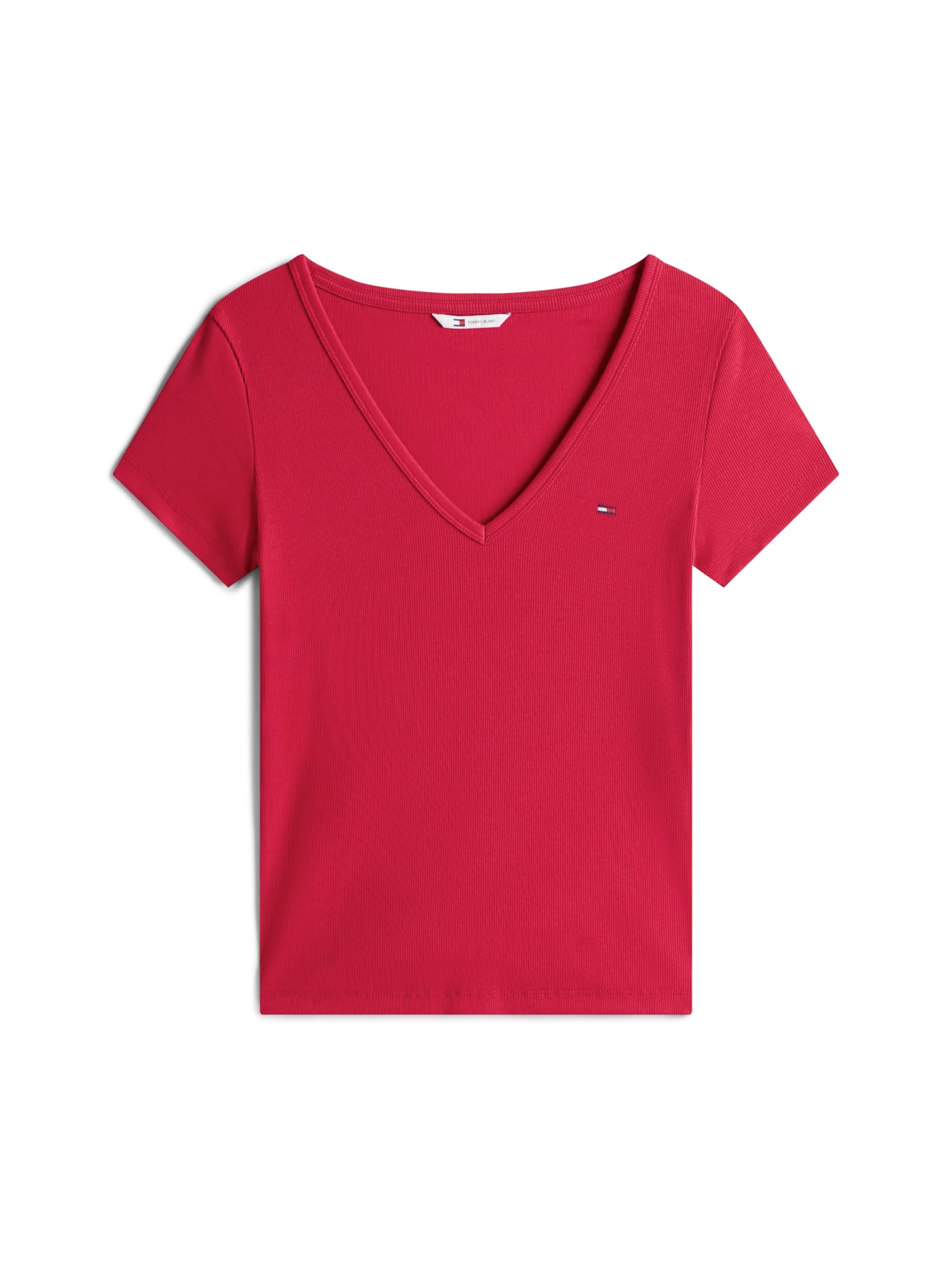 Maglietta 'ESSENTIAL' di Tommy Jeans in rosso: frontale