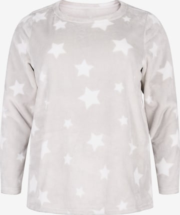 Zizzi - Camiseta para dormir 'Hawa' en gris: frente