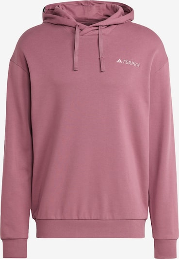 ADIDAS TERREX Sweat de sport en rose ancienne / blanc, Vue avec produit