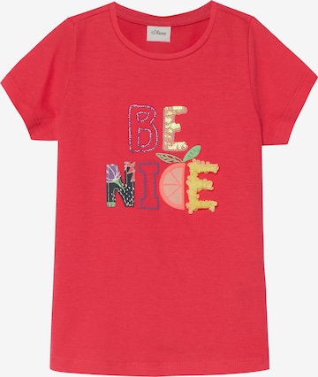 T-Shirt s.Oliver en rouge : devant