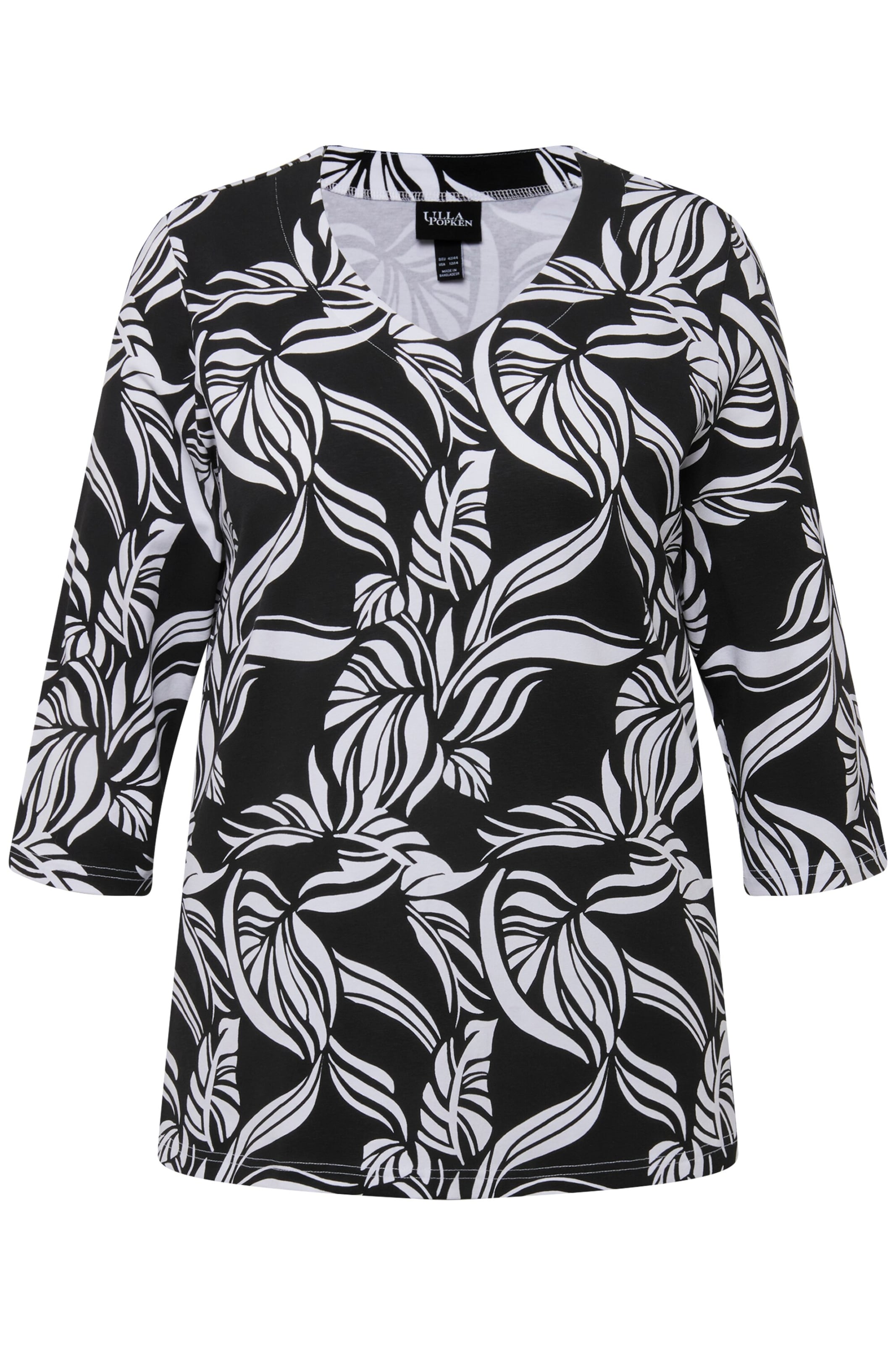 Ulla Popken T-shirt i svart: framsida