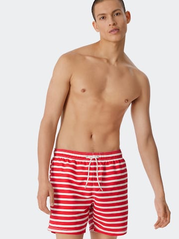 Shorts de bain ' Aqua Sumerged ' SCHIESSER en rouge