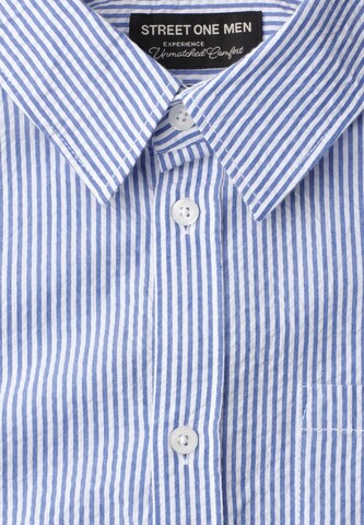 Street One MEN Regular Fit Businesshemd in Blau