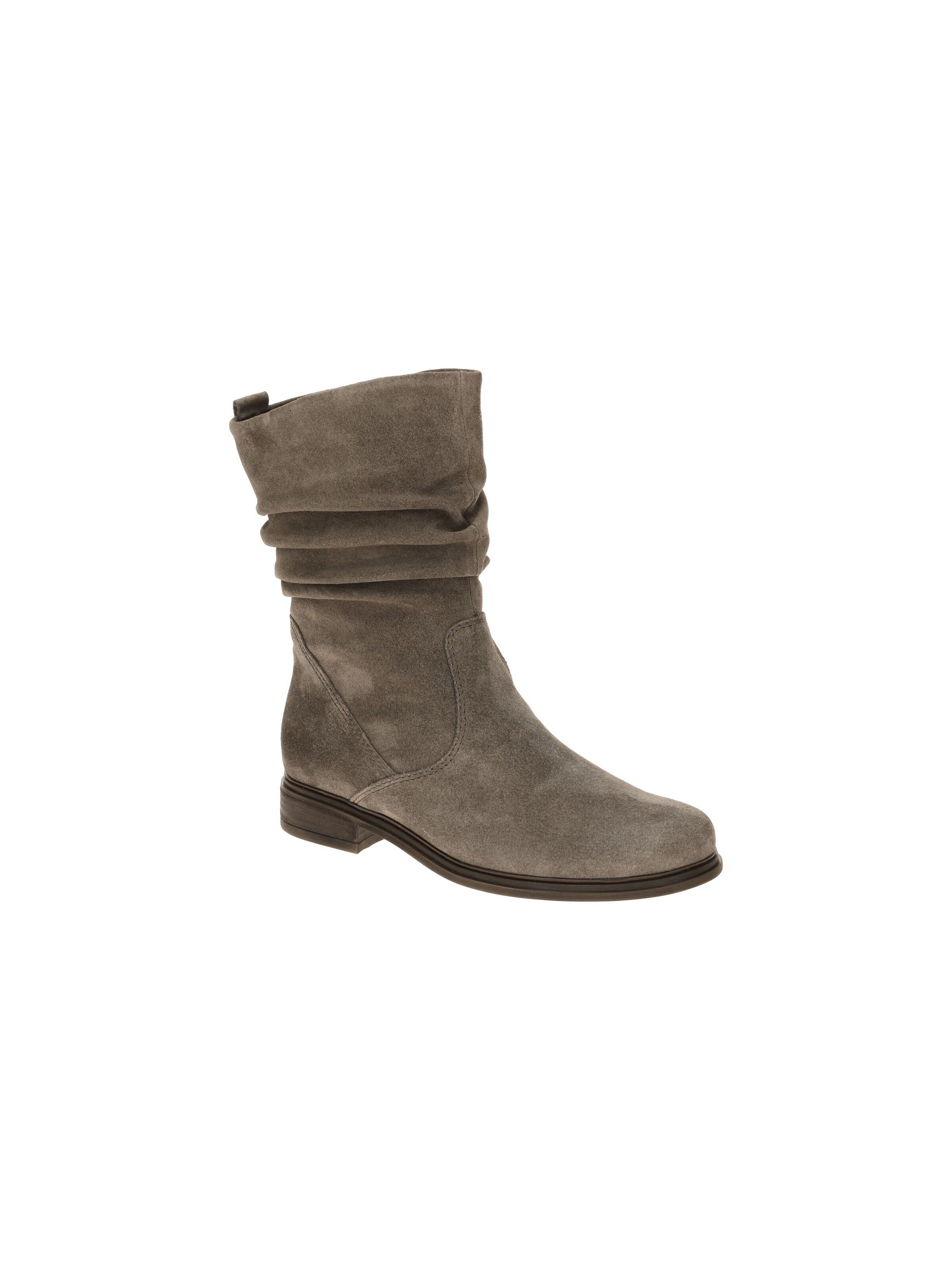 GABOR Boots 'Gabor Stiefel grau Velour gerafft 8040.02.001' in Grey: front