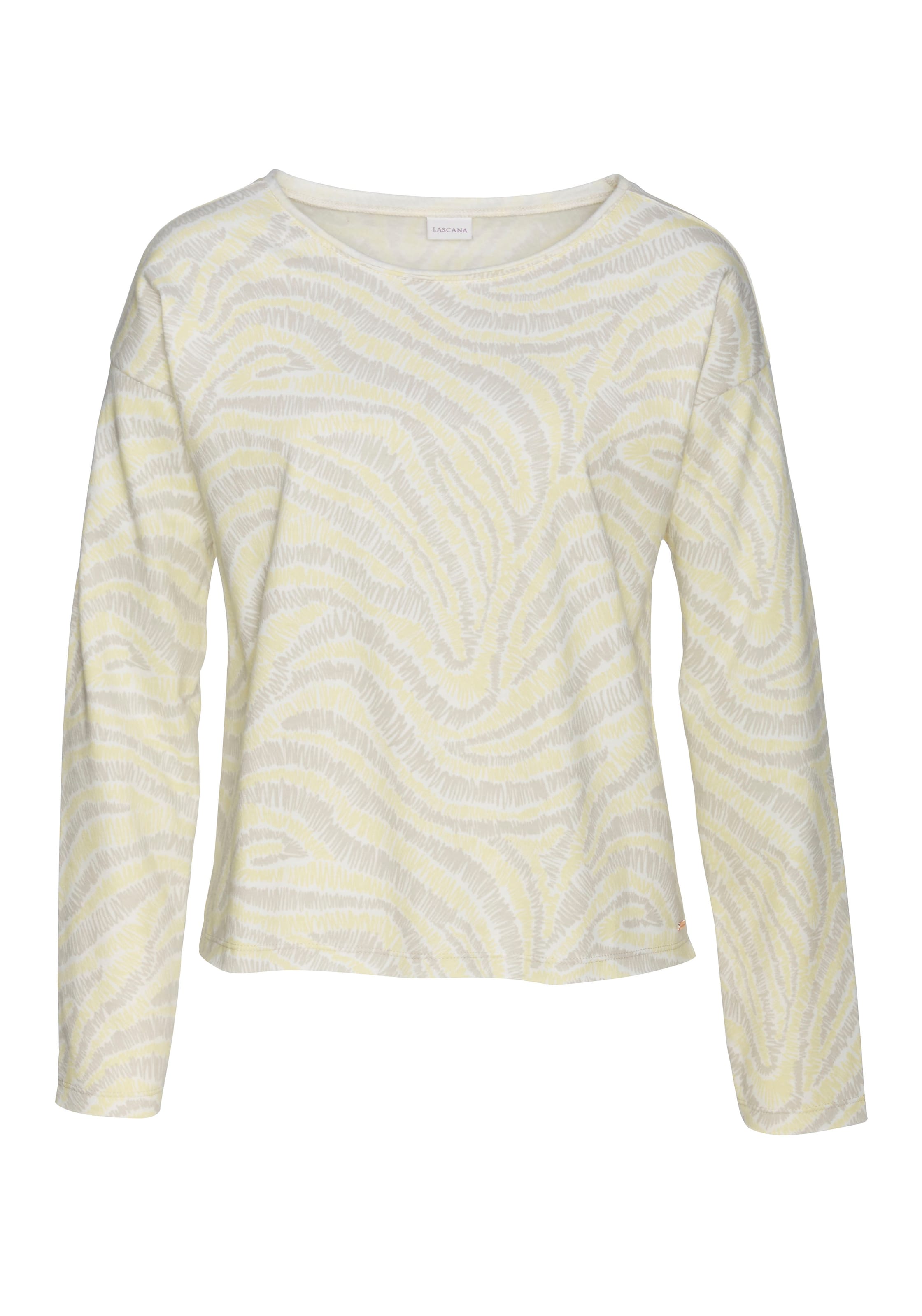 LASCANA Sweatshirt in Beige: front
