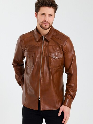 Veste mi-saison Ron Tomson en marron