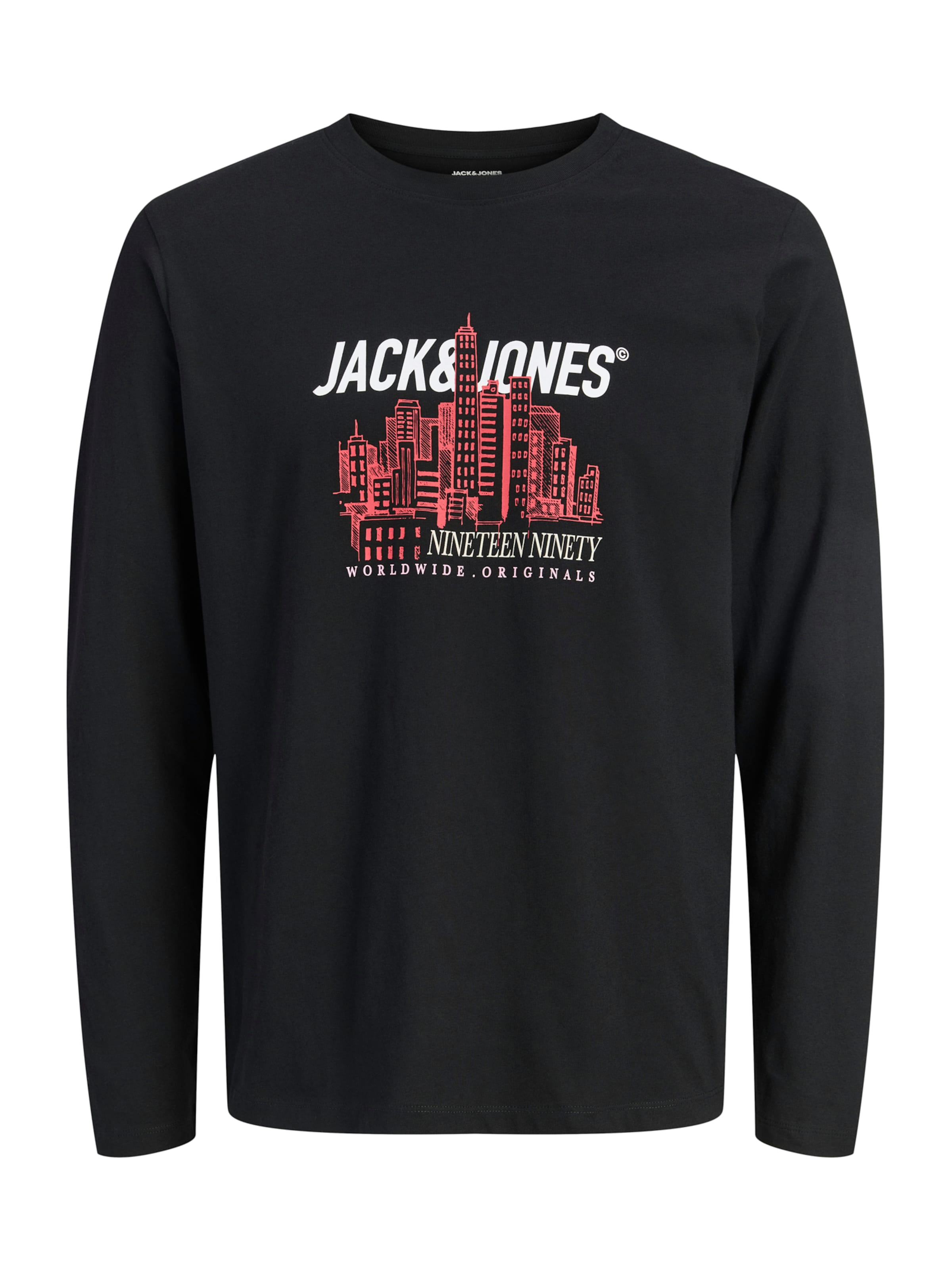 JACK & JONES Koszulka 'JORYORK' w kolorze czarny: przód