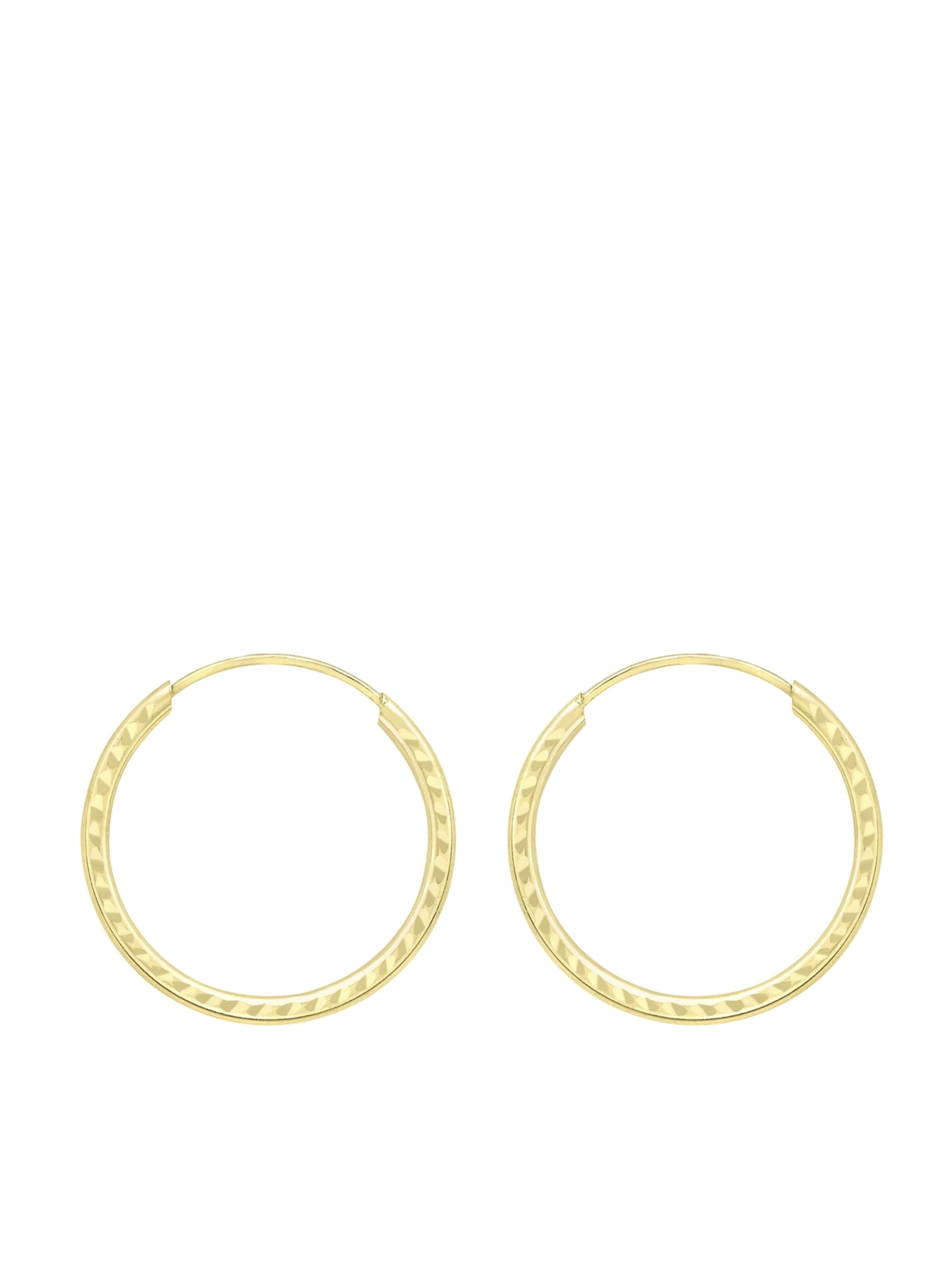 Boucles d'oreilles 'Klassisch' Lucardi en or : devant