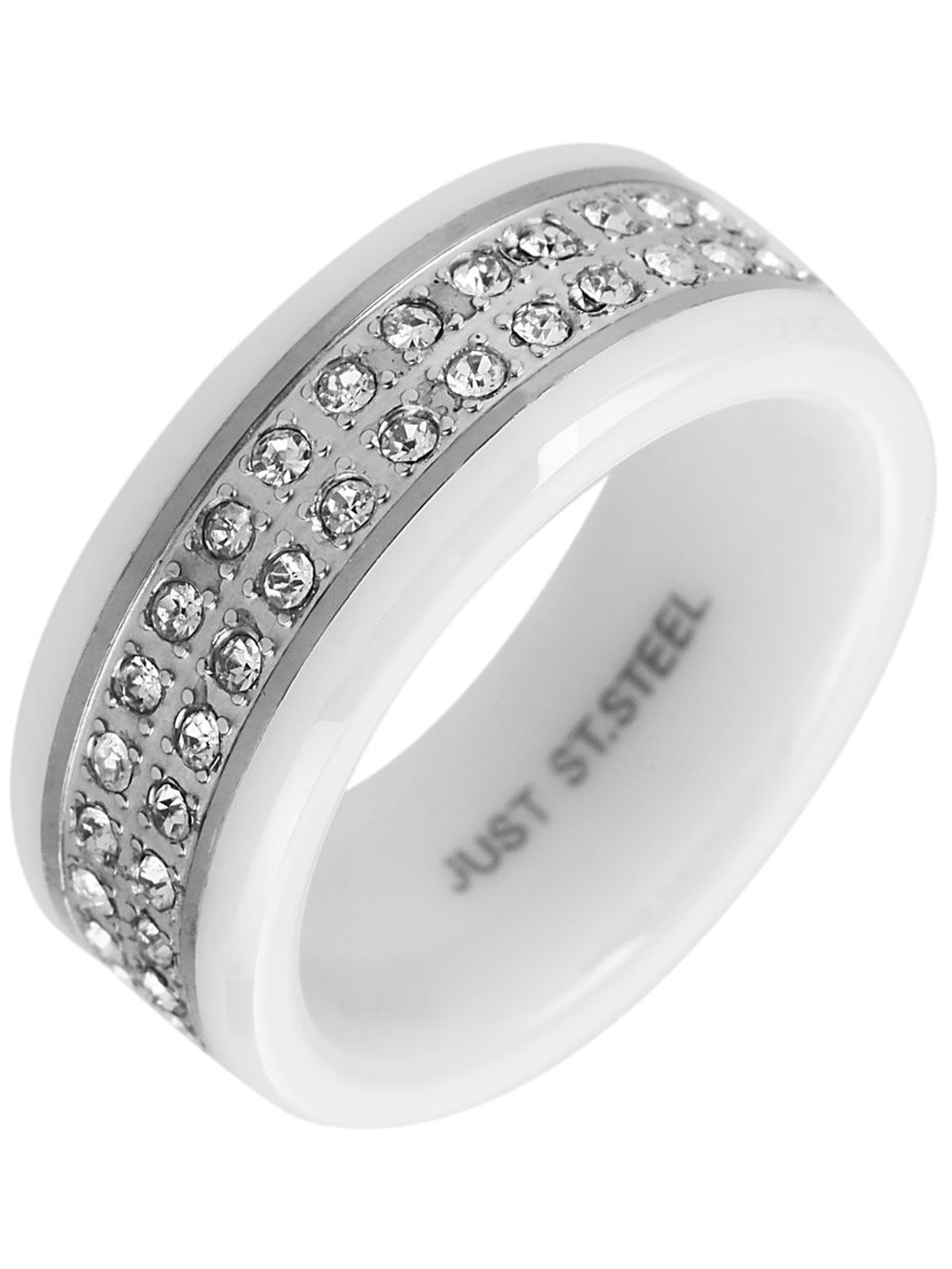 JUST Ring 'Perette, langlebig' in White