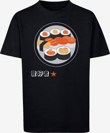 T-Shirt 'Sushi Japan' F4NT4STIC en noir : devant