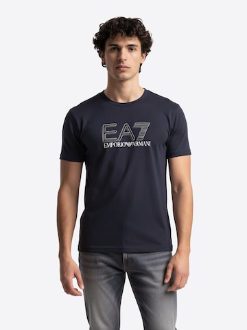 Maglietta '7M001307U0002' di EA7 Emporio Armani in blu: frontale