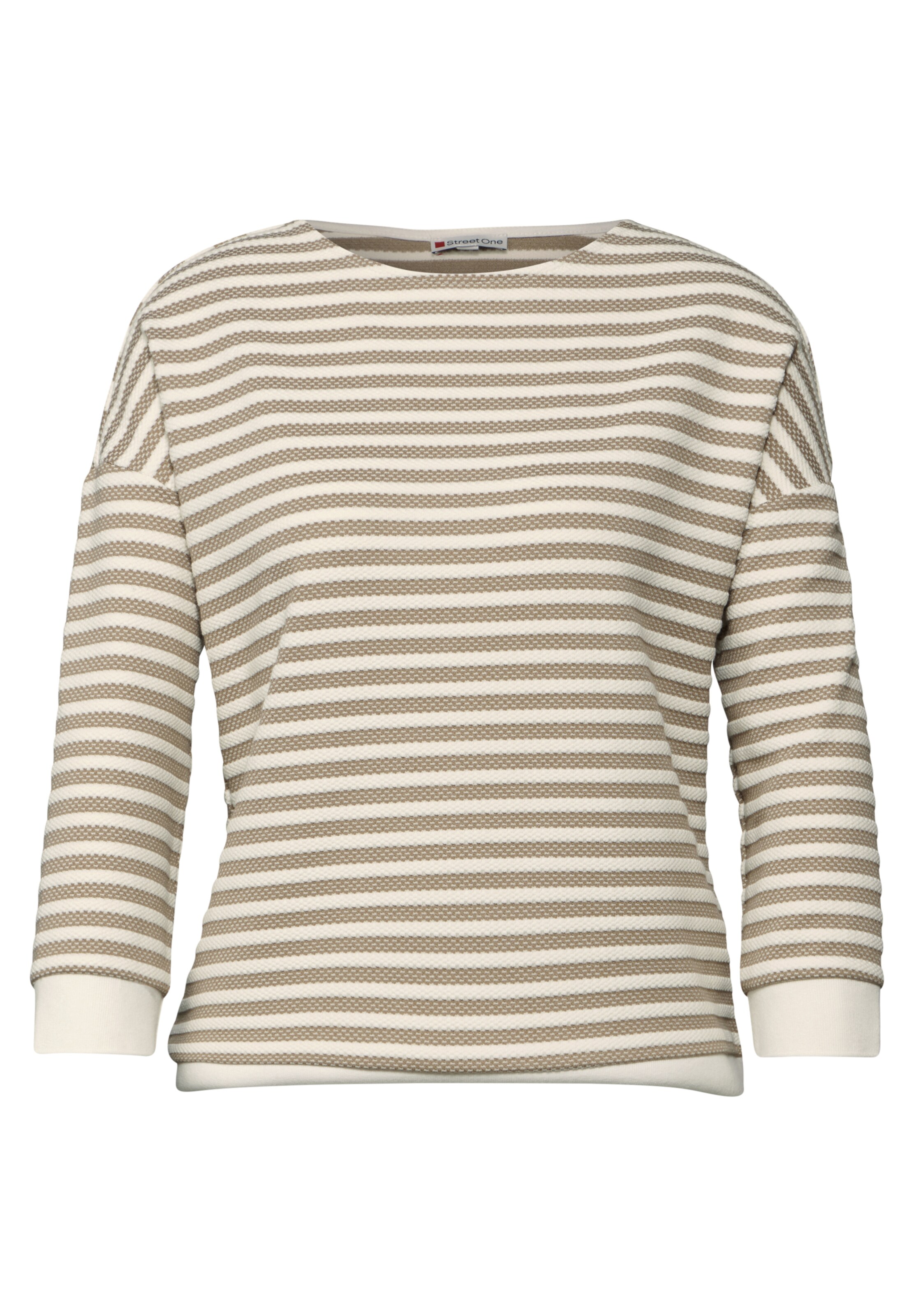 STREET ONE Sweatshirt in Beige: Vorderseite